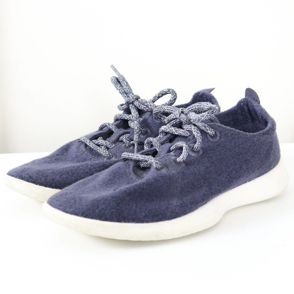 Allbirds Womens Size 8 Wool Runners Shoes Navy Blue Merino Comfort Running - Picture 1 of 10